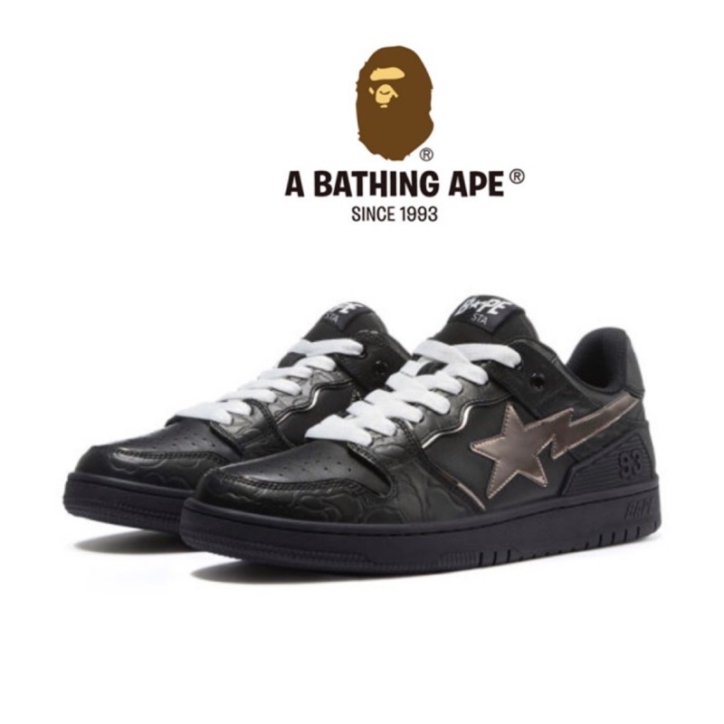 A BATHING APE® BAPE STA SK8 #12 SNEAKERS 全黑 黑武士  黑猿人 運動鞋