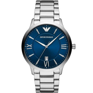 EMPORIO ARMANI 亞曼尼 AR11227 義式時尚藍調腕錶 /藍面 43mm