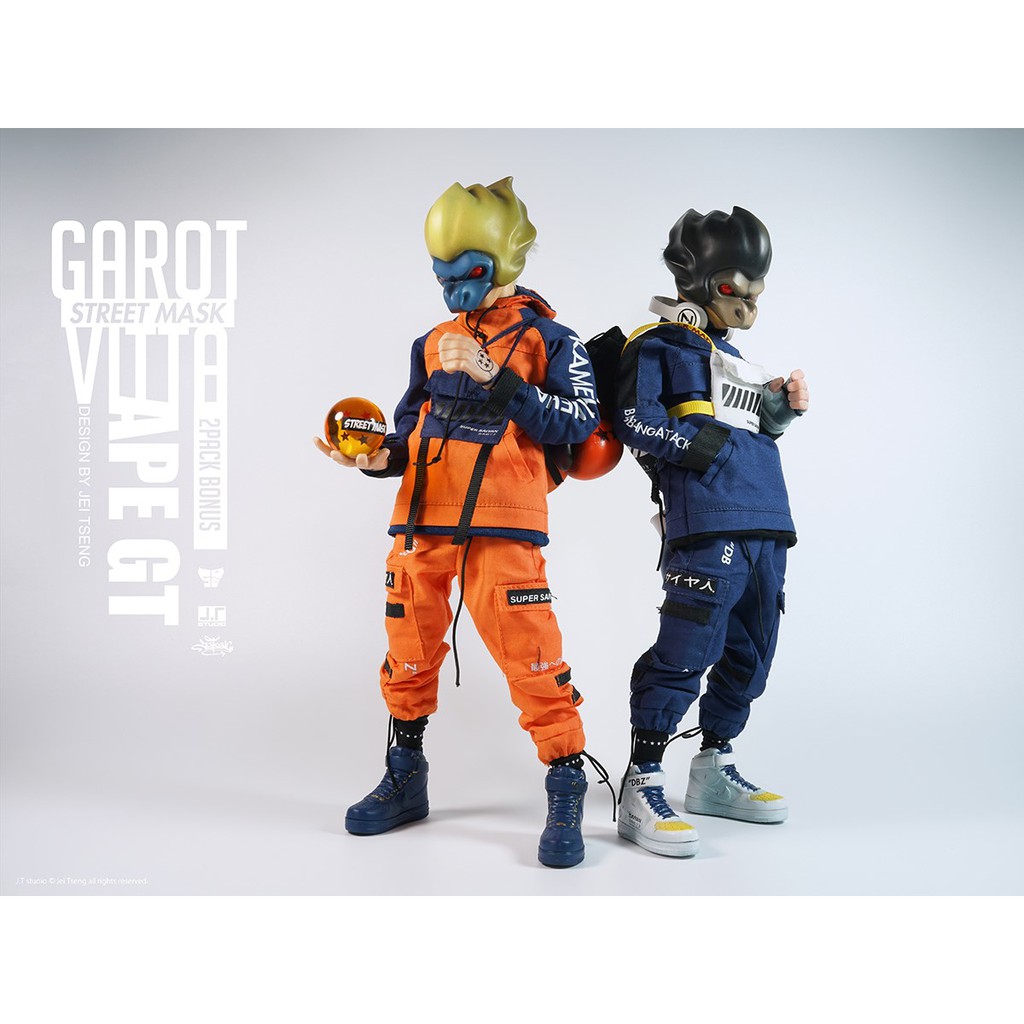 J.T studio Garot &amp; Vitta 收藏級 12吋 可動人偶 雙人包 限量 七龍珠 悟空 貝吉塔 達爾