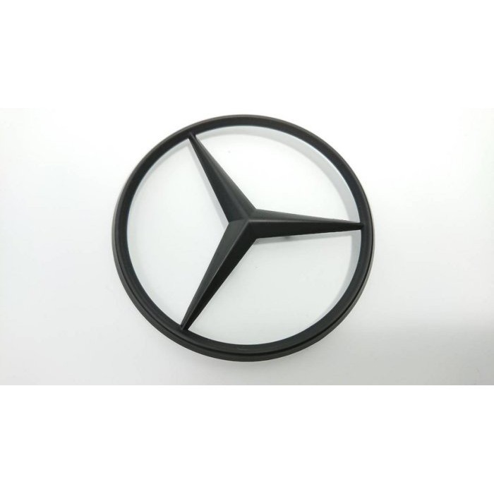 賓士 Benz 星標 7公分 後車廂 尾門 改裝 烤漆黑 消光黑 標誌 logo mark 廠標