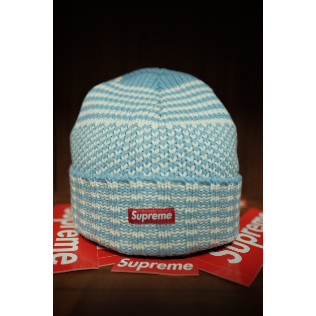 supreme wool jacquard beanie