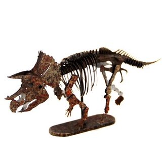 ◎MARS益智玩具◎侏儸紀 三角龍 骨化石--3D立體金屬拼圖- (創意diy金屬模型-蝕刻片)