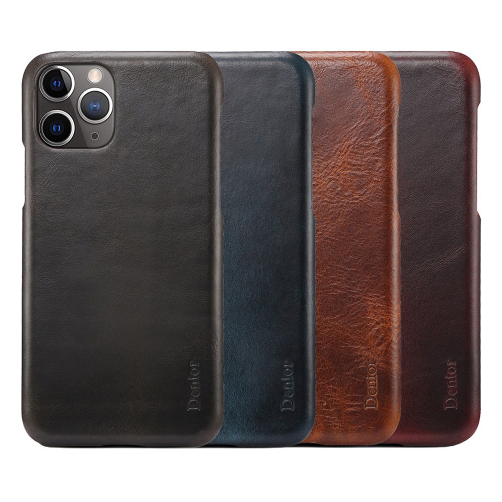 IPhone 12 Pro Max 12 mini 真皮保護殼真皮背蓋經典素色手機殼復古保護殼