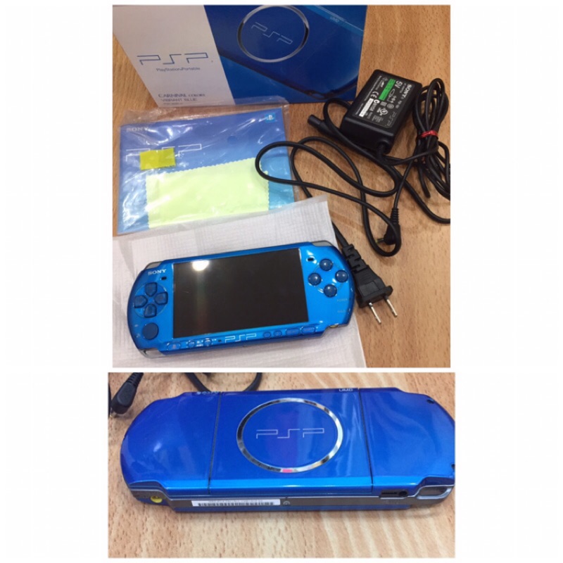 Psp 藍日本原廠sony Psp 3000 主機psp 主機充電器 蝦皮購物