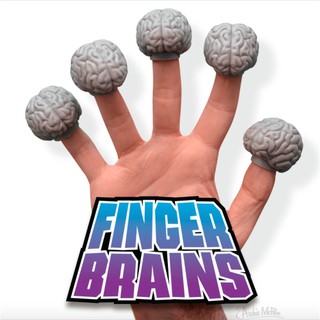美國玩具品牌Archie McPhee 趣味小腦指套 Finger Brains 設計雜貨|裝飾擺件|萬聖節