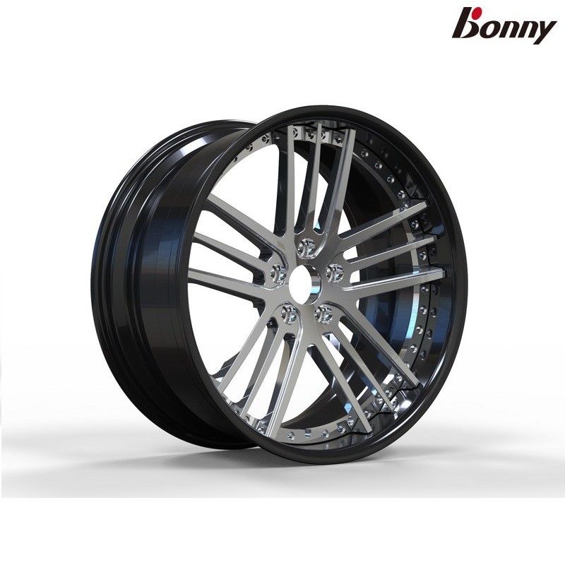 【Bonny】波力碳鋁二合一輪圈 黑色/銀色 19吋/20吋(8.5J~10.5J)單顆-TL2005