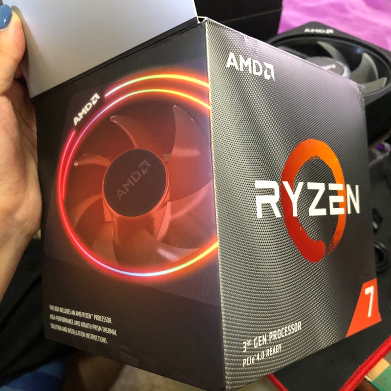 3800X 原廠風扇 AMD Wraith Prism