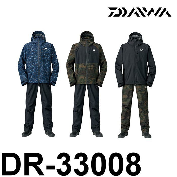 源豐釣具 DAIWA 18年 3層防水透濕加工 RAINMAX® 防水 釣魚套裝 雨衣 DR-33008
