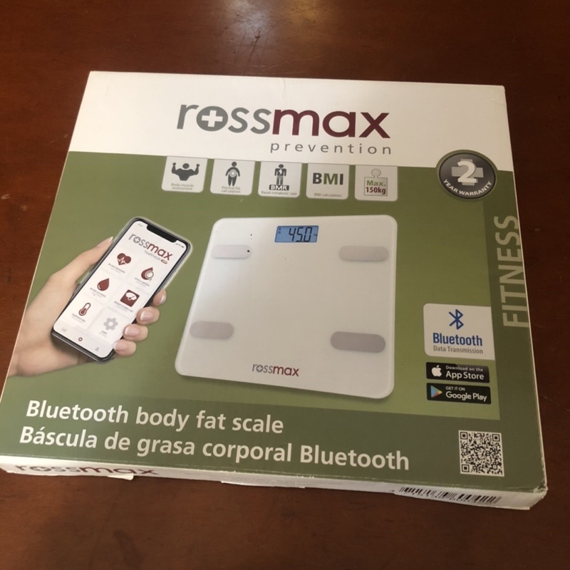 全新rossmax優盛 藍牙體重體脂計LS212-B