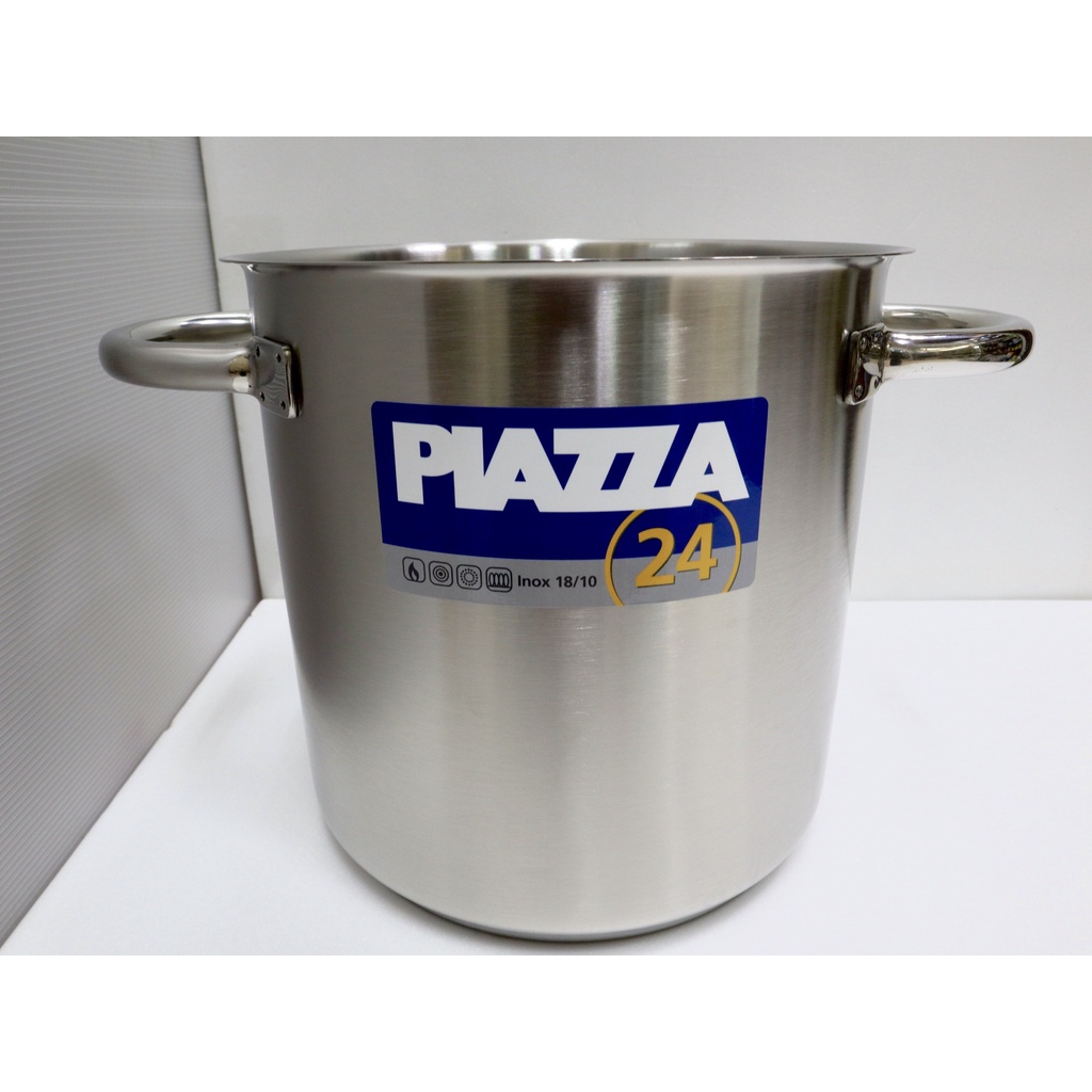 【知久道具屋】義大利PIAZZA 316不銹鋼深型湯鍋(厚底) 高鍋 1：1湯桶 營業用 家用 18-10