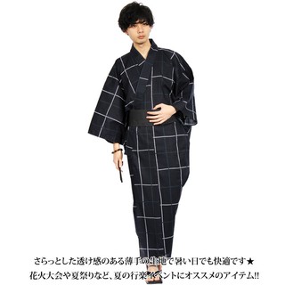 現貨 男甚平出口男日本花火大會日式浴衣長款和服浴袍汗蒸武士長袍有大碼 蝦皮購物