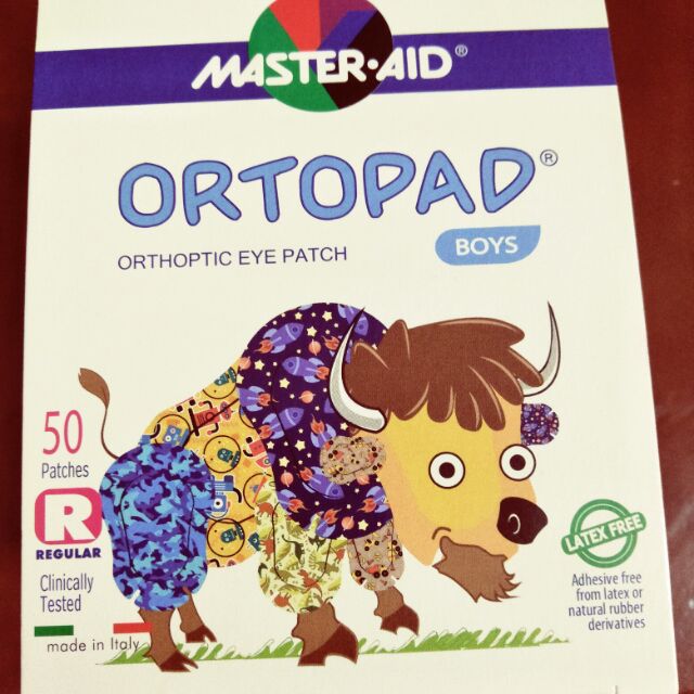 ORTOPAD兒童護眼貼 男版 尺寸：R 50片