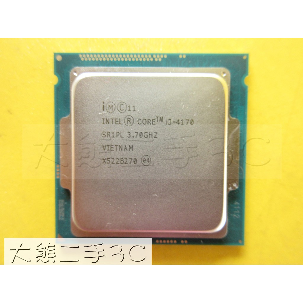 【大熊二手3C】CPU-1150 Core i3-4170 3.7G 3M 5GT/s -2C4T