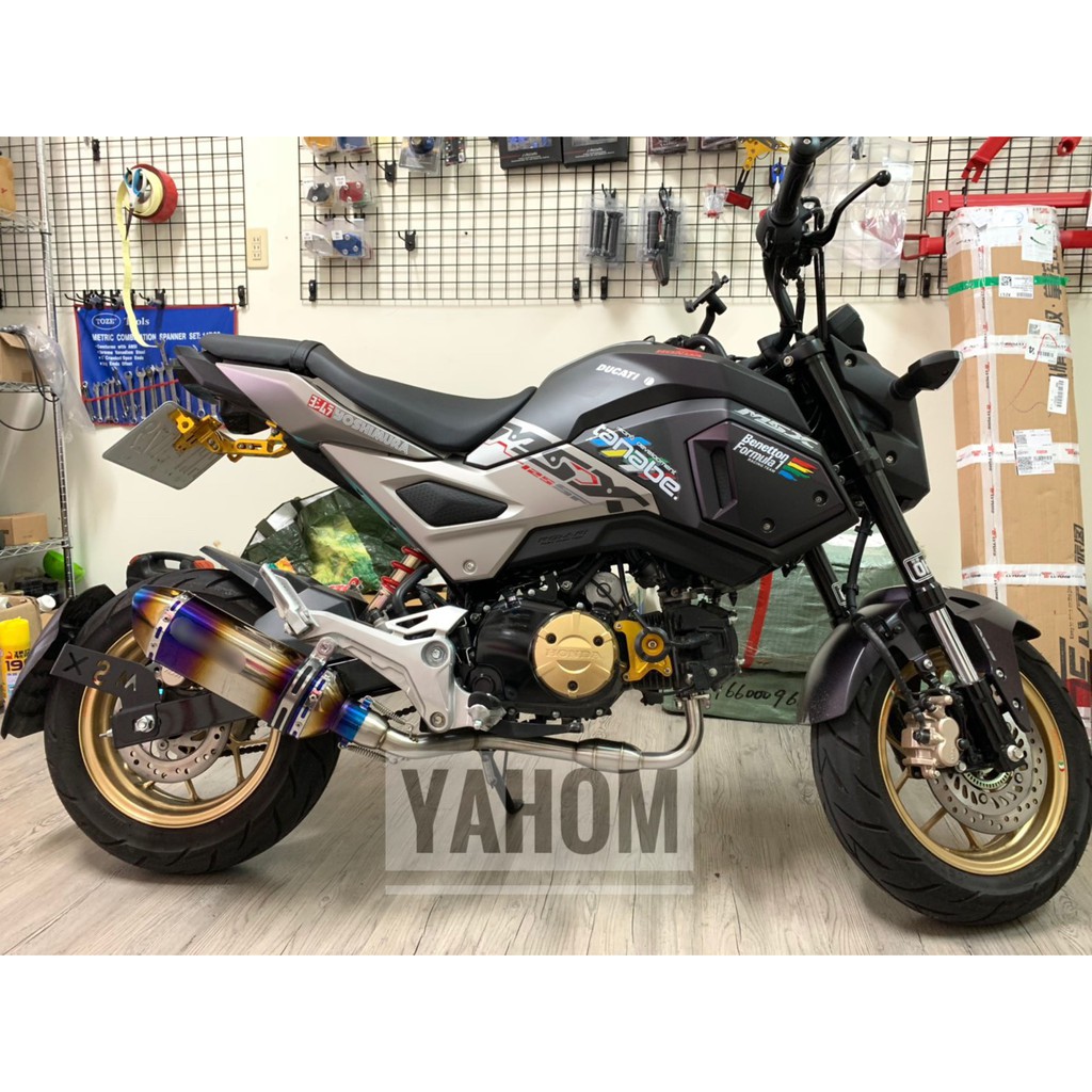 YAHOM排氣 MSX125 SF 二代 手工全段排氣管/台蠍/蠍子管/吉村/惡魔/兩兄弟/mivv/MSX125 SF