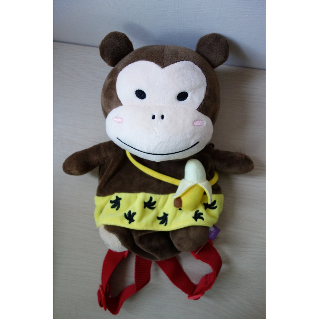 蘭城晶英 猴子 娃娃 玩偶 背包