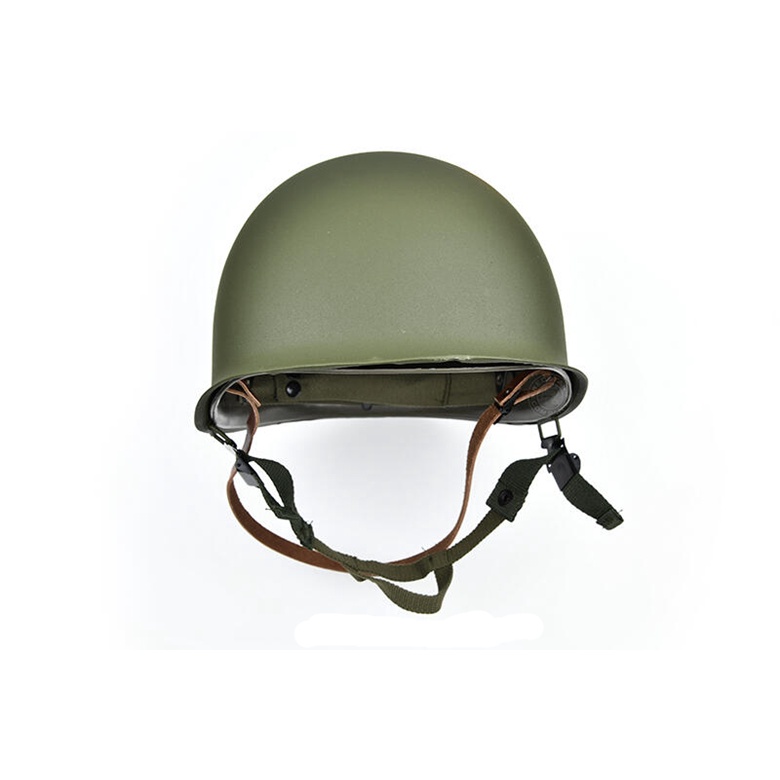 2館 生存遊戲 鋼製 復刻 二戰 M1 頭盔 ( 安全帽功夫龍護具防身鋼盔防彈盔角色扮演軍人士兵防彈WARGAME偽裝帽