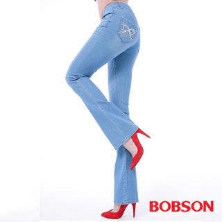 bobson 女款木醣醇伸縮小喇叭褲9093-58