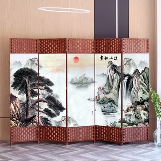 lin屏風隔斷客廳折疊移動臥室遮擋家用裝潢簡約現代玄關牆中式辦公室