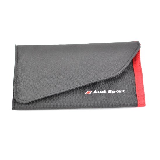 Audi原廠精品奧迪錢包黑紅色| 蝦皮購物