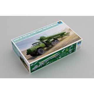 【AY 】Trumpeter 1/35 蘇聯 Zil-131V 牽引 2T3M1拖車&8K14導彈 01081 組裝模型