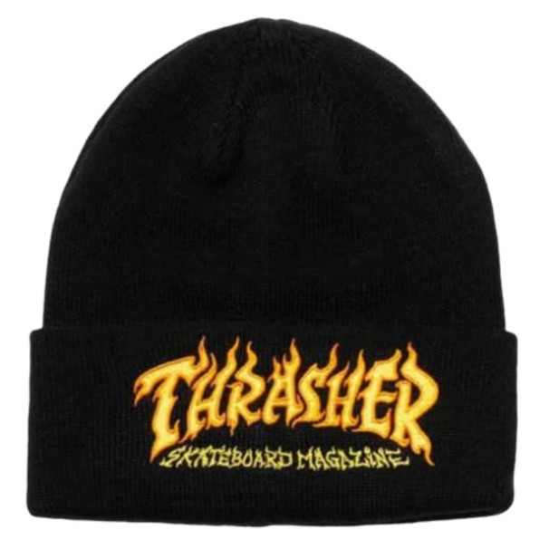 THRASHER 火焰 針織 毛帽