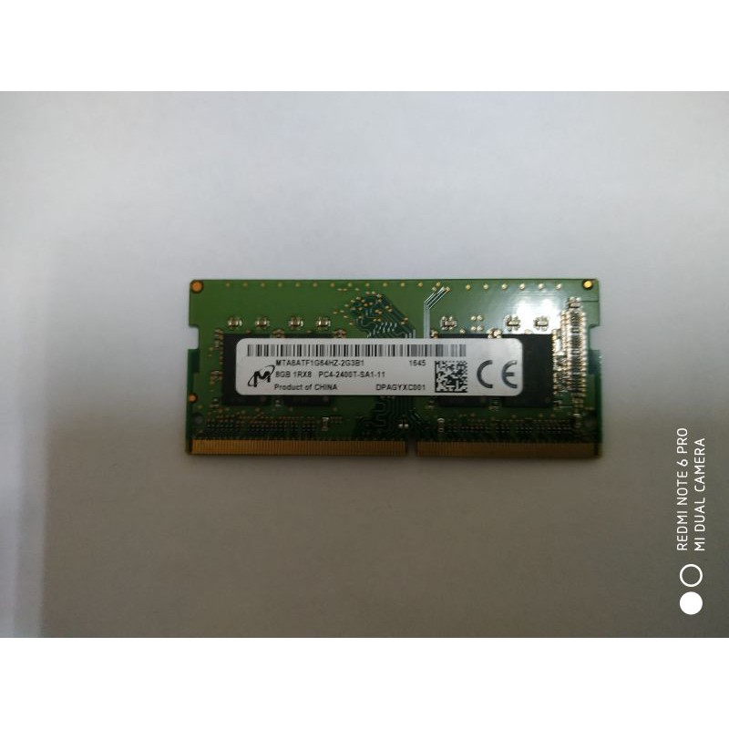 美光  DDR4 2400 8G 筆記型記憶體  640元
