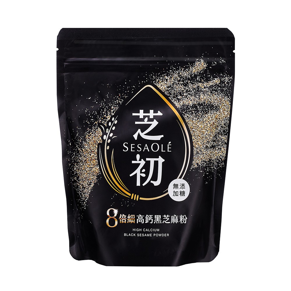 【蝦皮特選】芝初 高鈣黑芝麻粉200g 100%純黑芝麻粉 無添加全素 高纖