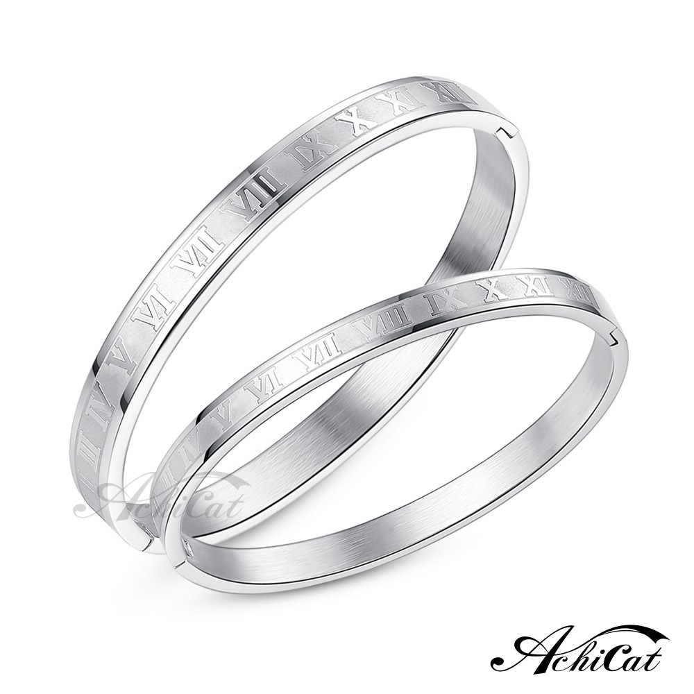 AchiCat．情侶手環．白鋼．羅馬世界．單個價格．B8070