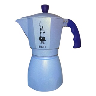 【Bialetti 比亞樂堤】經典摩卡壺MOKA-6杯份(義大利百年上市企業品牌)『 限定色：天空藍』