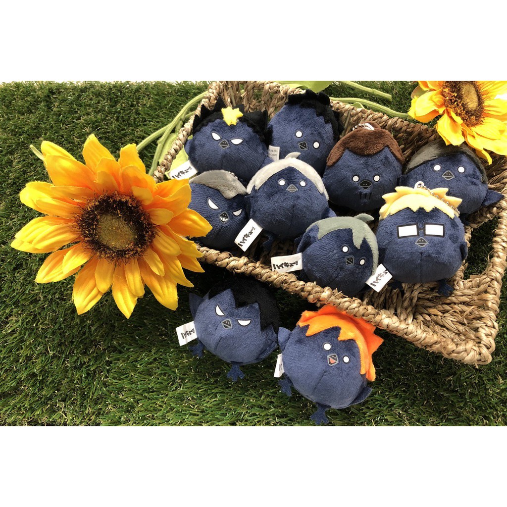 日本代購 Jump Shop 限定商品 排球少年 鴉蛋 小烏鴉 娃娃吊飾 日向 影山 山口忠 月島螢 西谷 田中 菅原 蝦皮購物