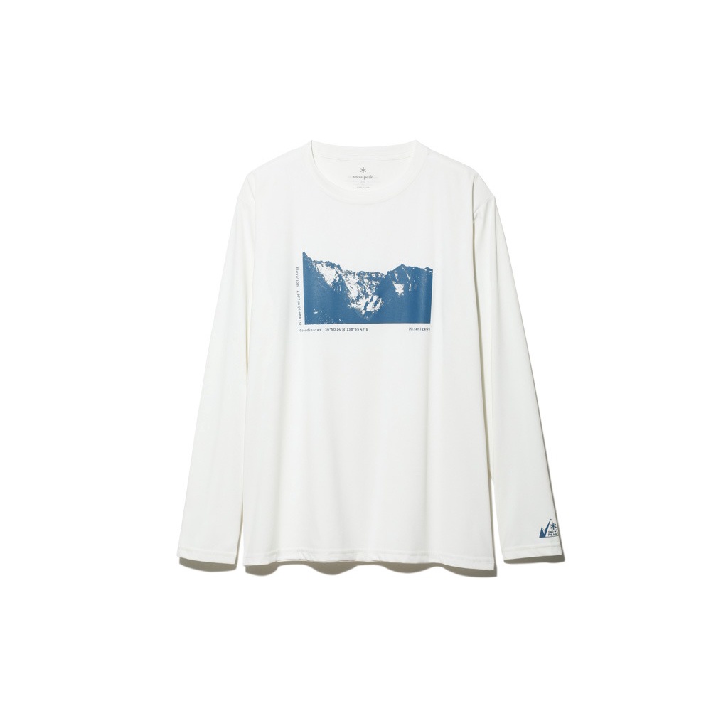 奇星  snow peak MofM 印花T恤 (長袖) 白色 #MM4210-TS0102WH