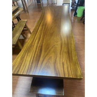 非洲柚木原木桌板(211*75*6cm)含桌腳、運費(新竹以北)