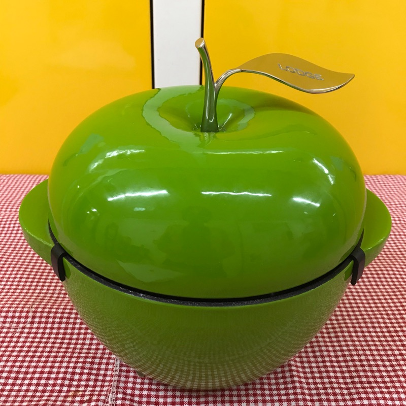 LODGE綠蘋果琺瑯鑄鐵鍋3QT