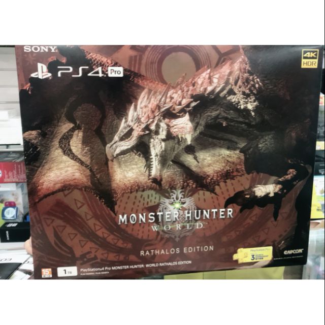 預購台灣機公司貨PS4 pro 魔物獵人世界同捆特仕版主機