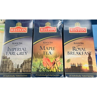 瑞斯頓英式早餐茶/楓糖風味茶/英倫伯爵茶/綜合水果茶/頂級錫蘭紅茶/森林莓果茶25入/盒