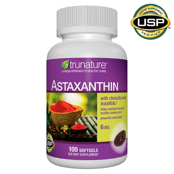 ♡*ﾟ現貨*☆*(效期2026/07)Trunature Astaxanthin 蝦紅素 6mg，100顆膠囊