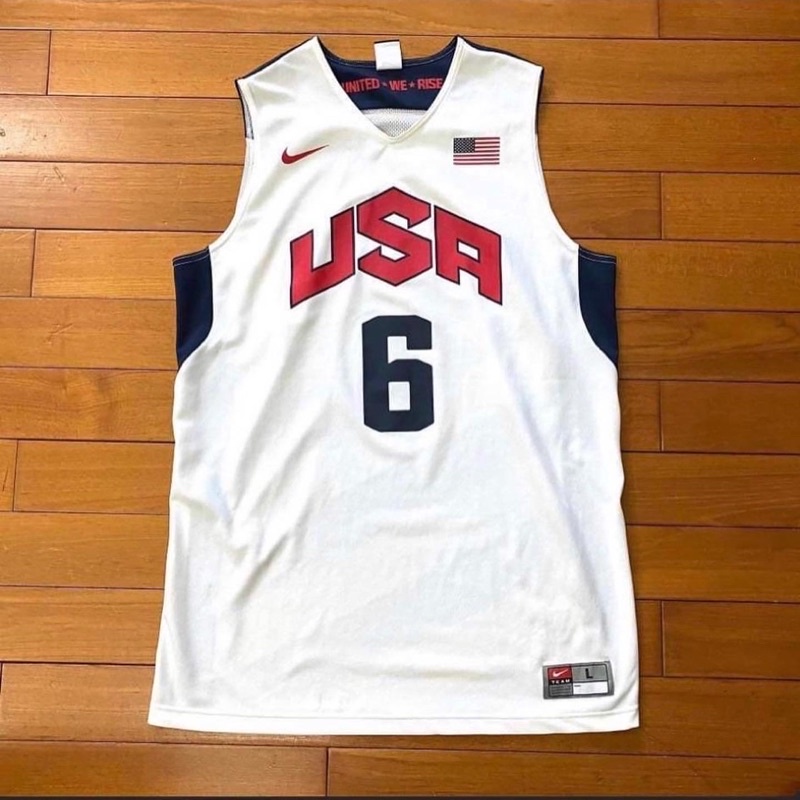 LeBron James 雷霸龍詹皇 美國奧運 世錦賽絕版球衣 #6