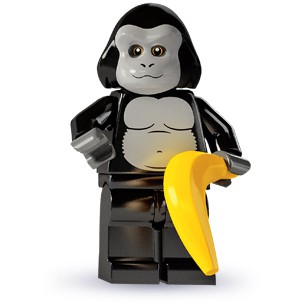 LEGO 樂高 8803 猩猩人 金剛 Gorilla Suit Guy 人偶 動物 香蕉 黑猩猩 猩猩