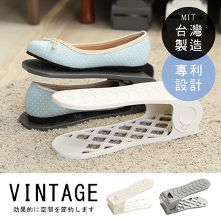 【百諾優】MIT台灣製鞋櫃收納雙層可調式鞋架-8入組(隨機出貨)----鞋子收納架 鞋架 分層收納----SH016