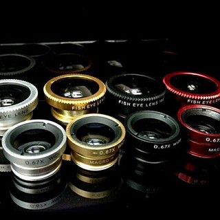 三合一鏡頭180度魚眼+廣角+微距