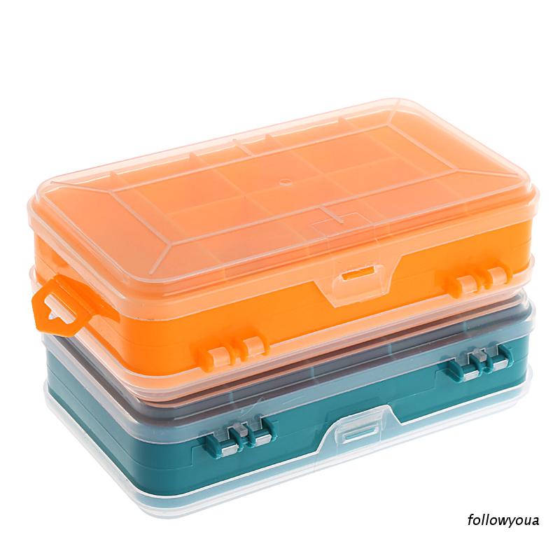 Fol 工具箱透明雙面多功能收納工具箱塑料箱
