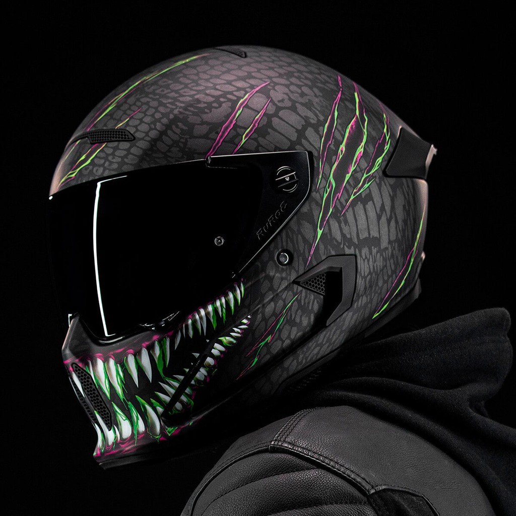 全新現貨 英國ruroc Atlas 2 0 Toxin L 碳纖維全罩式安全帽 蝦皮購物