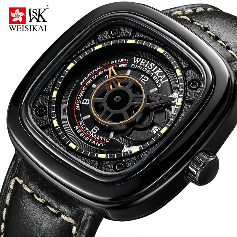 #特價#瑞士2020新款手錶男方形獨特防水全自動機械錶探索者男士手錶 Vjm5