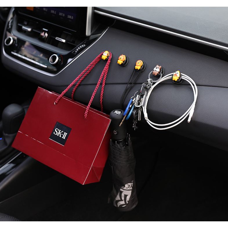 沛恩精品多功能創意卡通迷你掛鉤車用掛勾居家掛勾適用ford Kuga Rav4 Honda Toyota Bmw 蝦皮購物