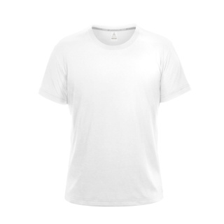 HODARLA ZERO DRY男機能排汗棉短袖T恤(台灣製 抗UV 反光 上衣 慢跑 白