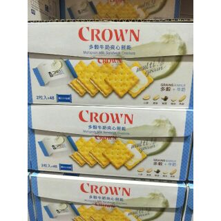 #534 Crown多穀牛奶夾心餅乾 #126883 好市多代購 夾心 餅乾 多穀牛奶 夾心餅 Crown 多穀 牛奶