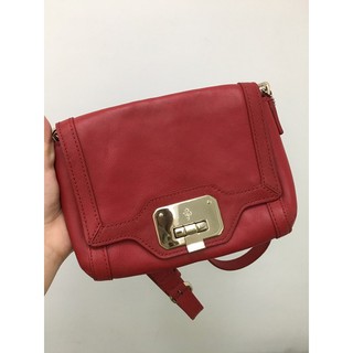 （二手）Cole Haan 美國皮件大廠 紅色斜揹包