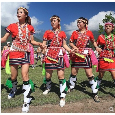 新款夏季台灣原住民阿美高山族豐年祭豐年節服裝成人女裝裙裝舞蹈 蝦皮購物