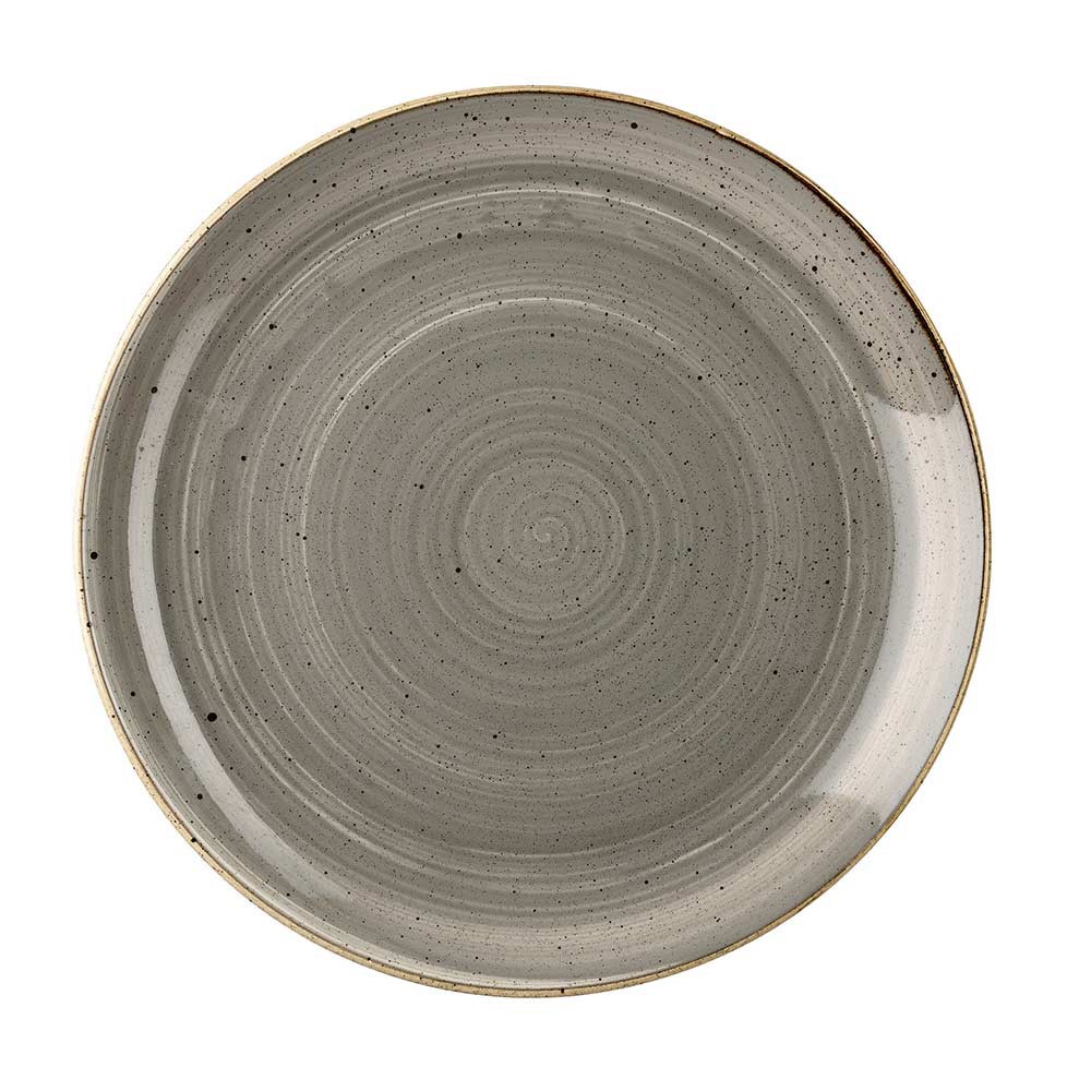 英國CHURCHiLL-點藏系列-深邃灰 26cm 圓形餐盤