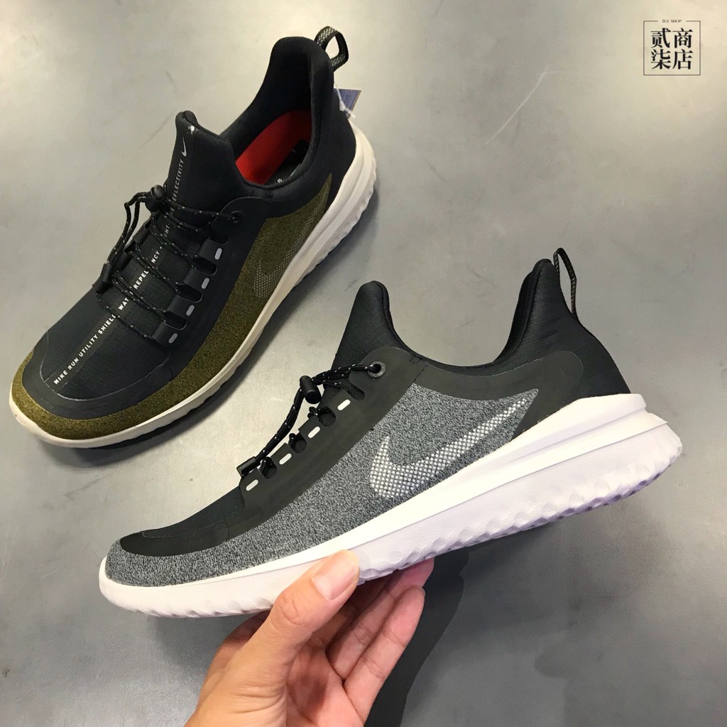 (貳柒商店) Nike Renew Rival Shield 男款 黑灰 灰色 慢跑鞋 襪套 輕量 AR0022-001